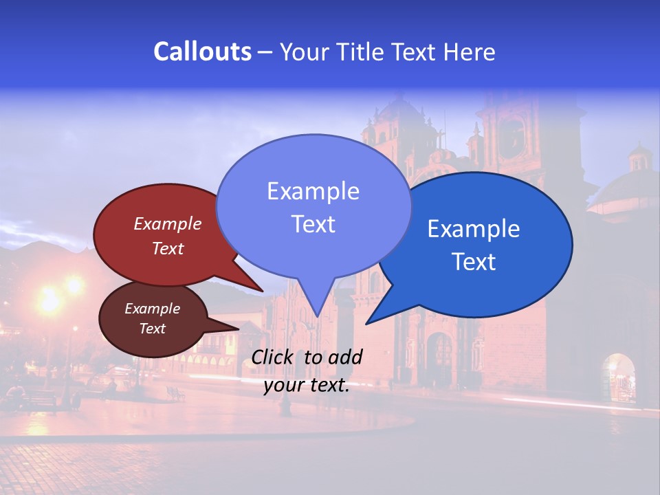 Latin Town Plaza PowerPoint Template