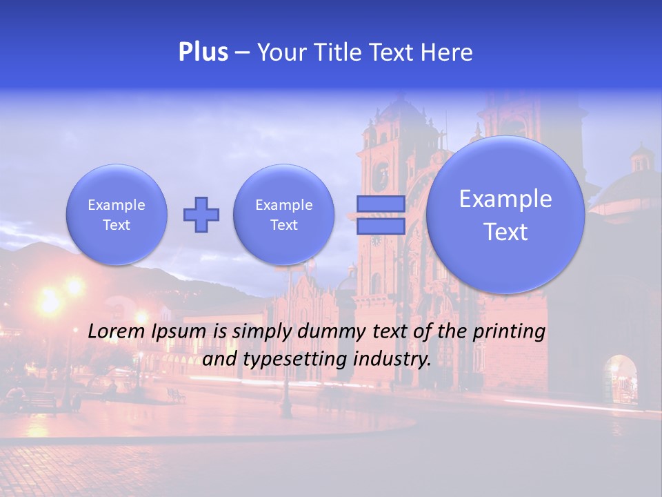 Latin Town Plaza PowerPoint Template