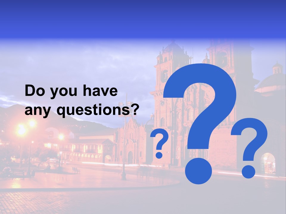 Latin Town Plaza PowerPoint Template