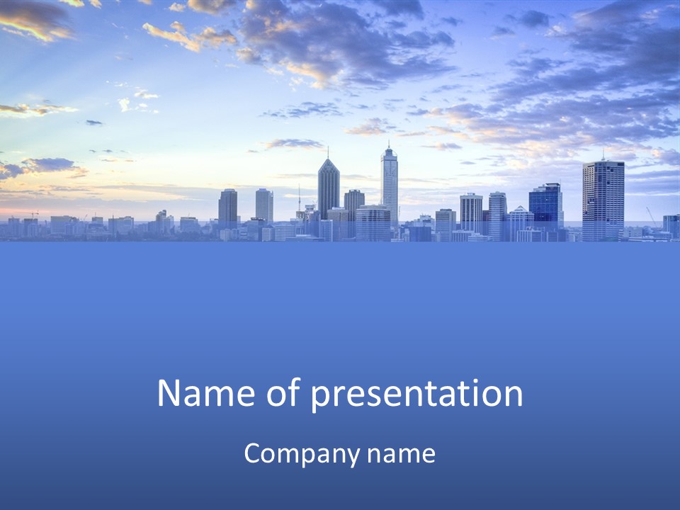 Australia Business Urban PowerPoint Template