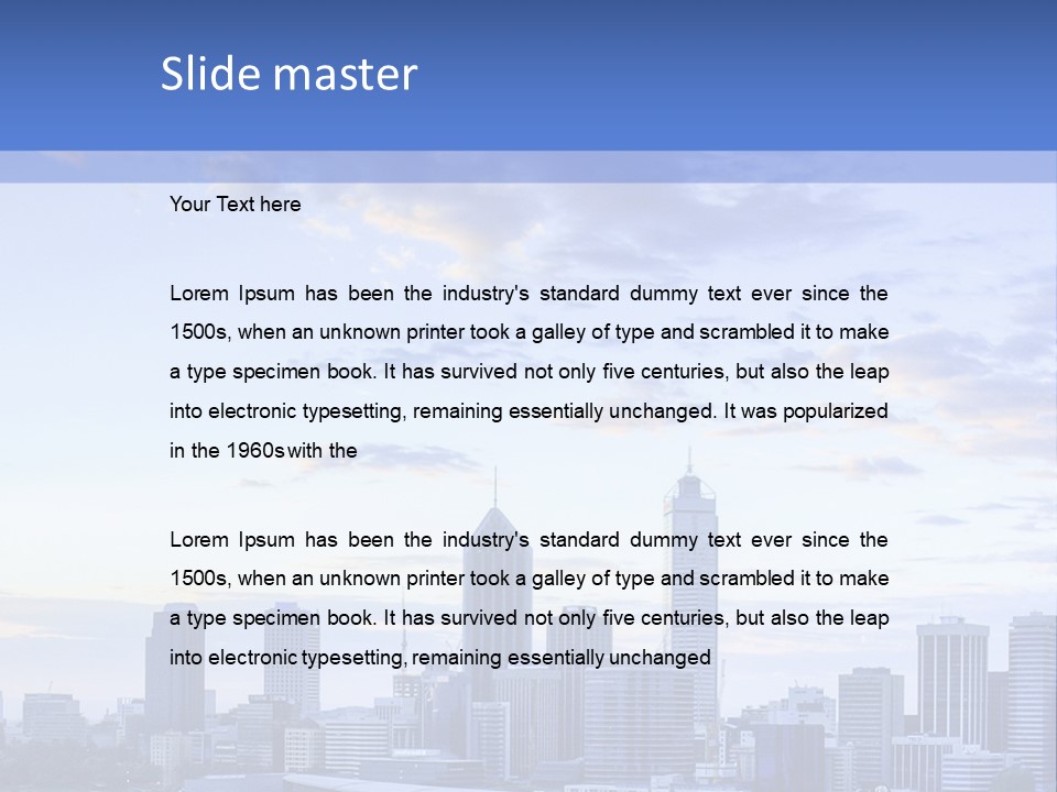 Australia Business Urban PowerPoint Template