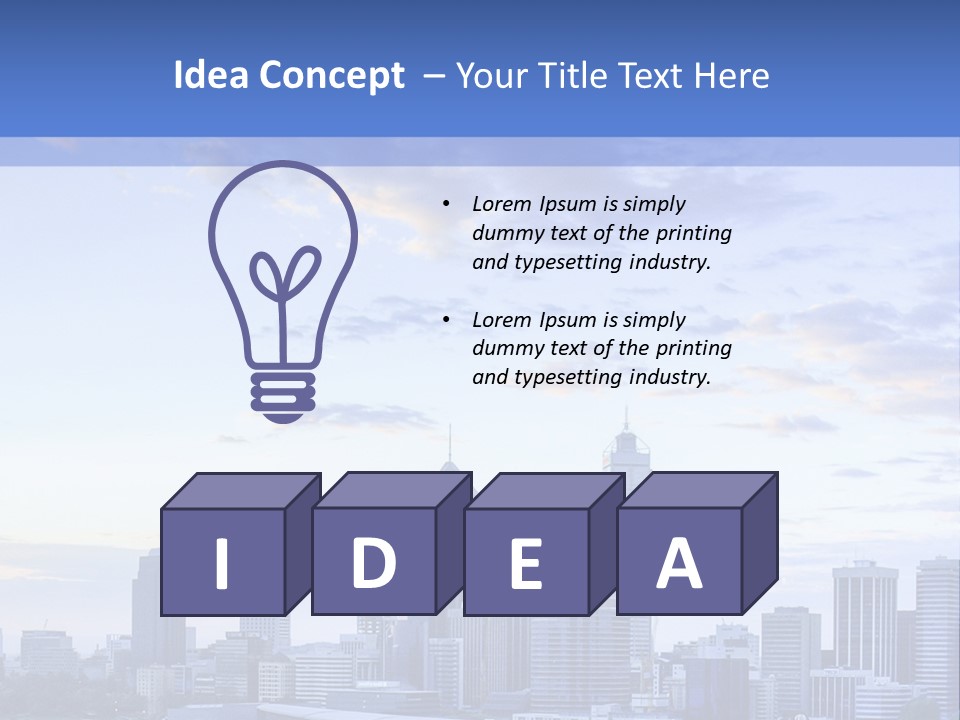 Australia Business Urban PowerPoint Template