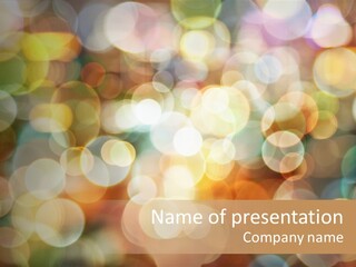 Style Circle Blurred PowerPoint Template