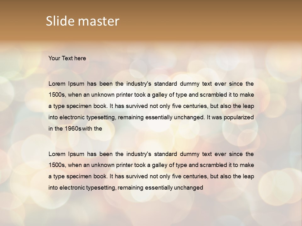 Style Circle Blurred PowerPoint Template