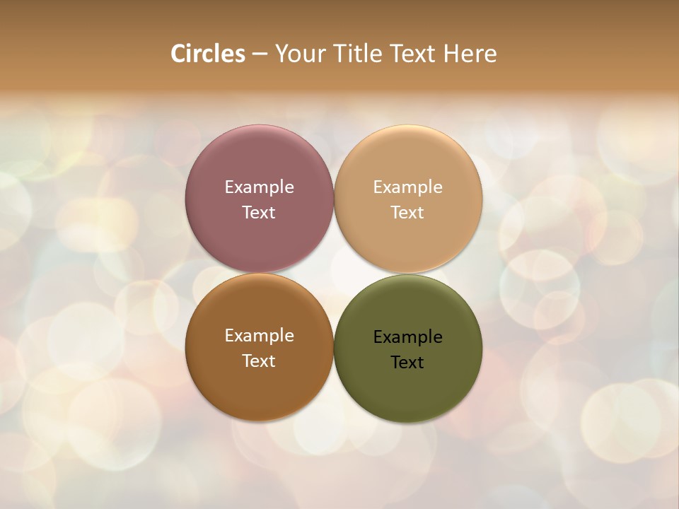 Style Circle Blurred PowerPoint Template