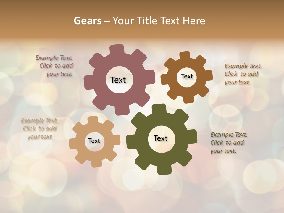 Style Circle Blurred PowerPoint Template