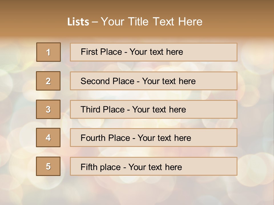 Style Circle Blurred PowerPoint Template