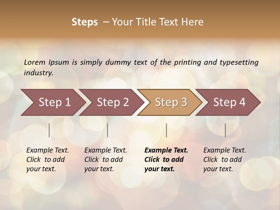 Style Circle Blurred PowerPoint Template