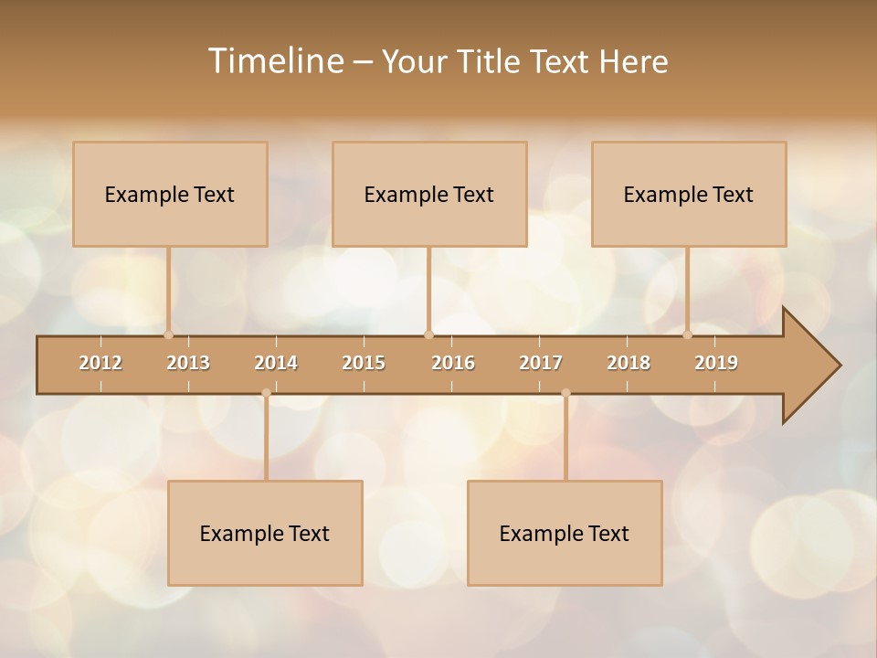Style Circle Blurred PowerPoint Template