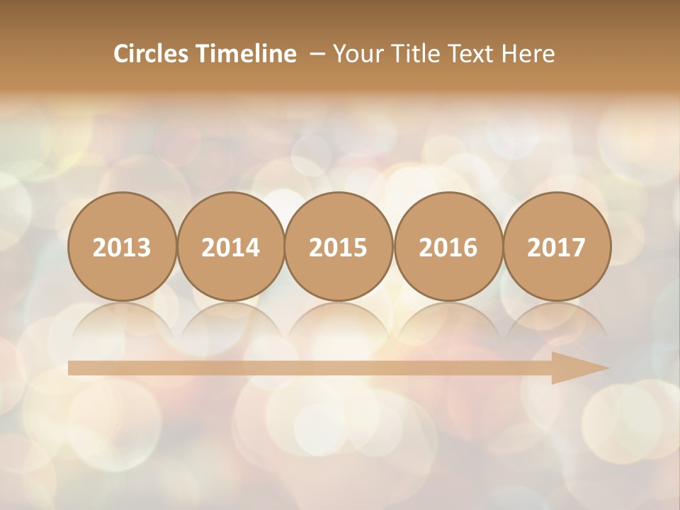 Style Circle Blurred PowerPoint Template