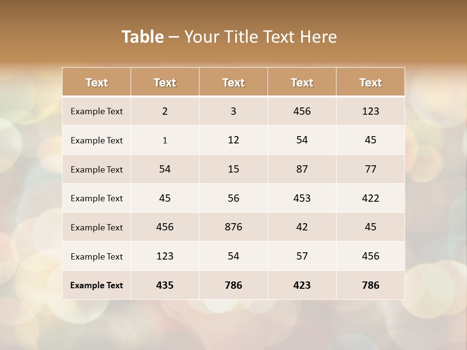 Style Circle Blurred PowerPoint Template