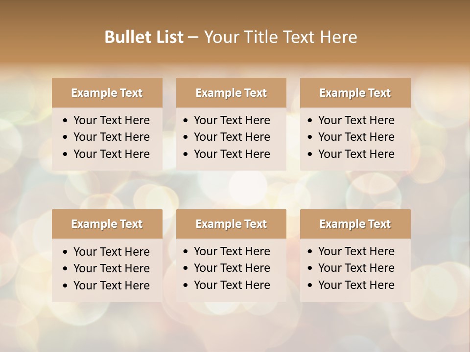 Style Circle Blurred PowerPoint Template