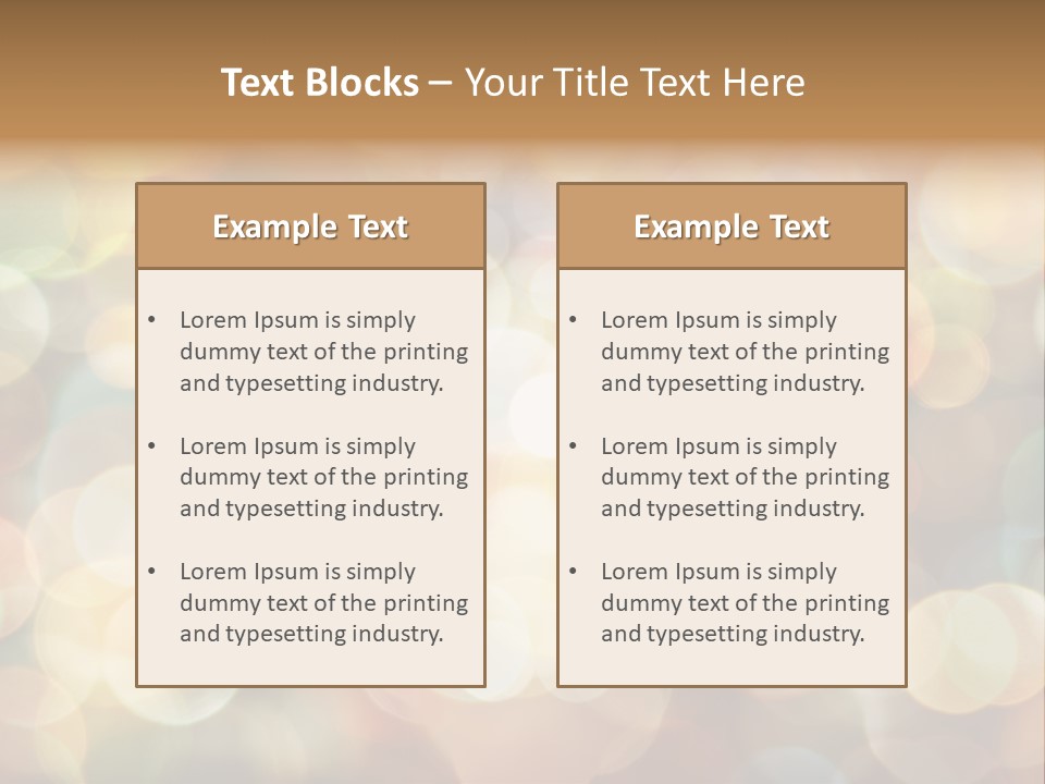 Style Circle Blurred PowerPoint Template