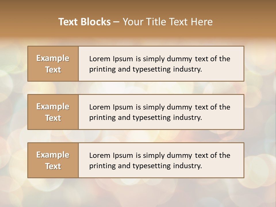 Style Circle Blurred PowerPoint Template