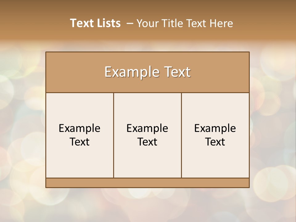 Style Circle Blurred PowerPoint Template