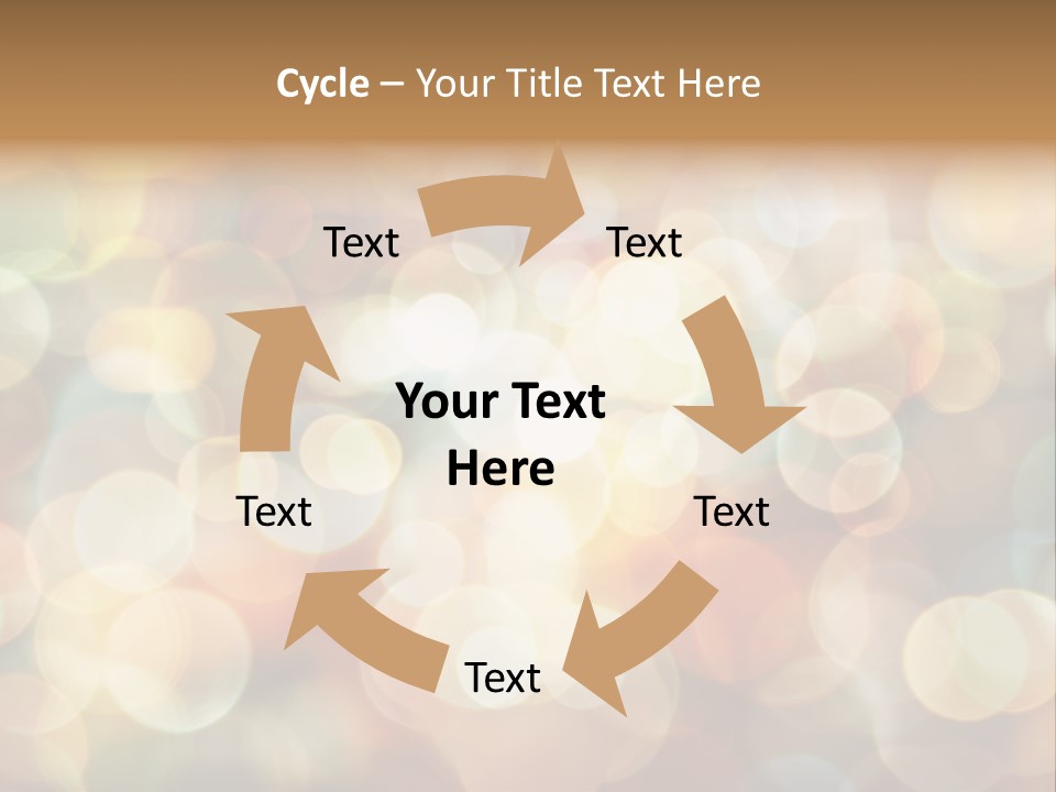 Style Circle Blurred PowerPoint Template