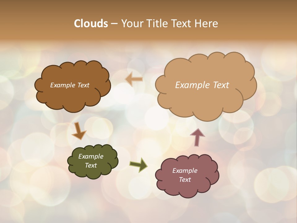 Style Circle Blurred PowerPoint Template