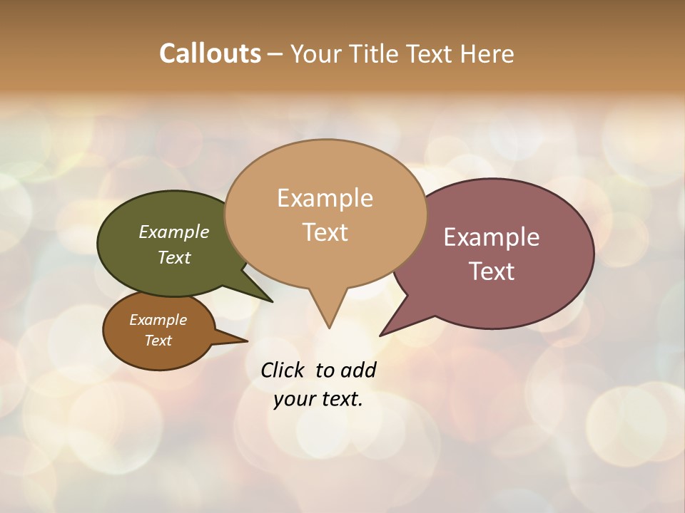 Style Circle Blurred PowerPoint Template