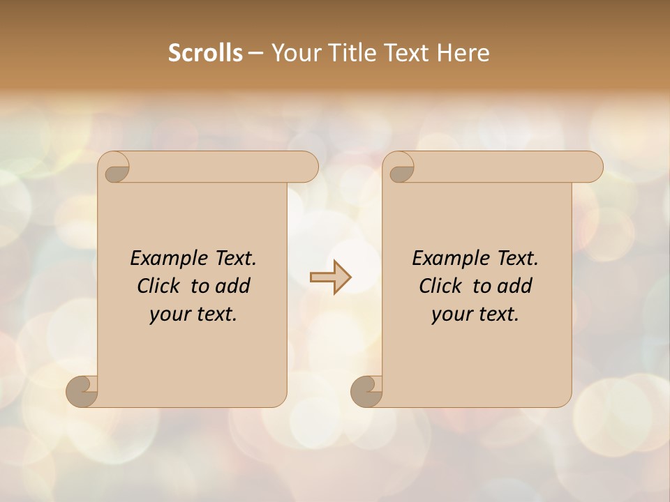Style Circle Blurred PowerPoint Template