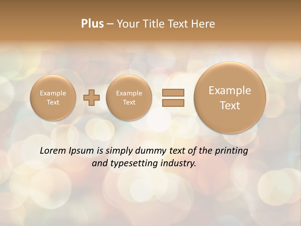 Style Circle Blurred PowerPoint Template