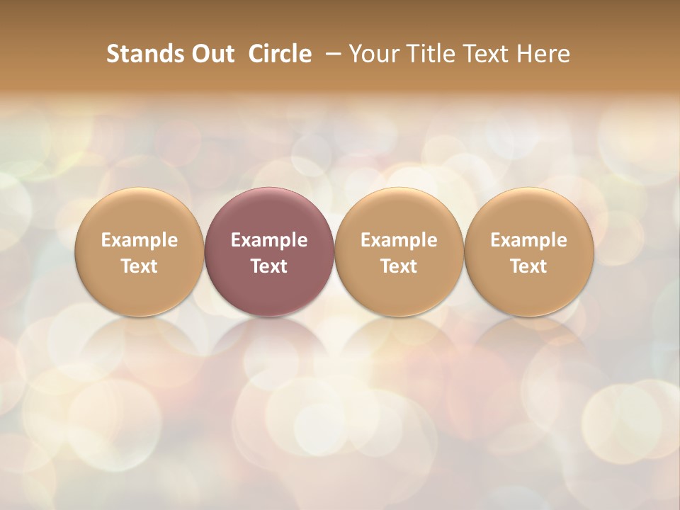 Style Circle Blurred PowerPoint Template