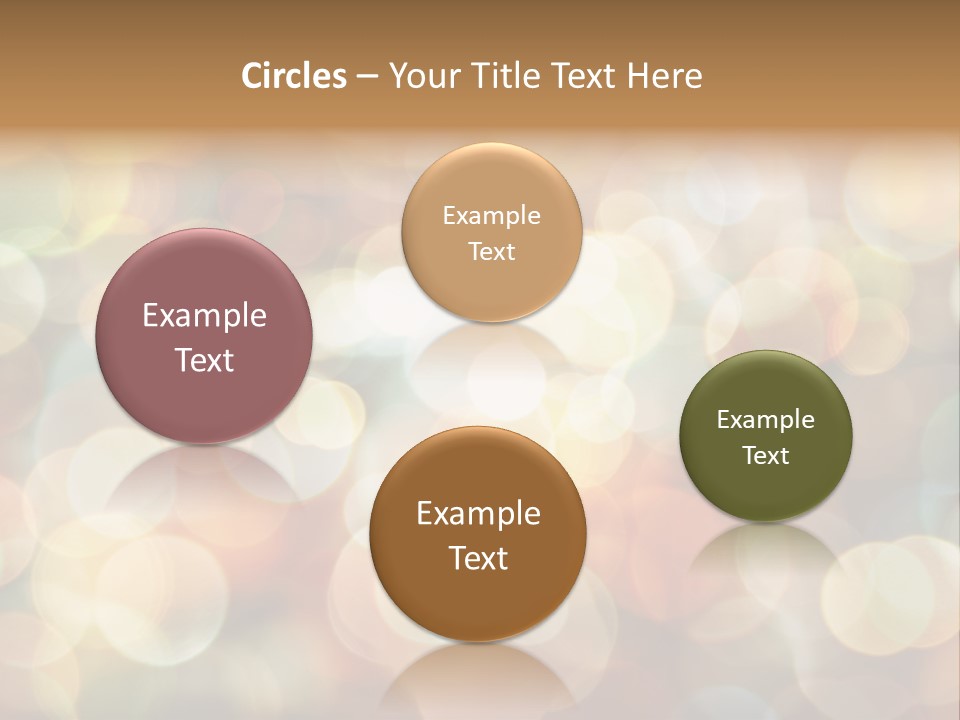 Style Circle Blurred PowerPoint Template