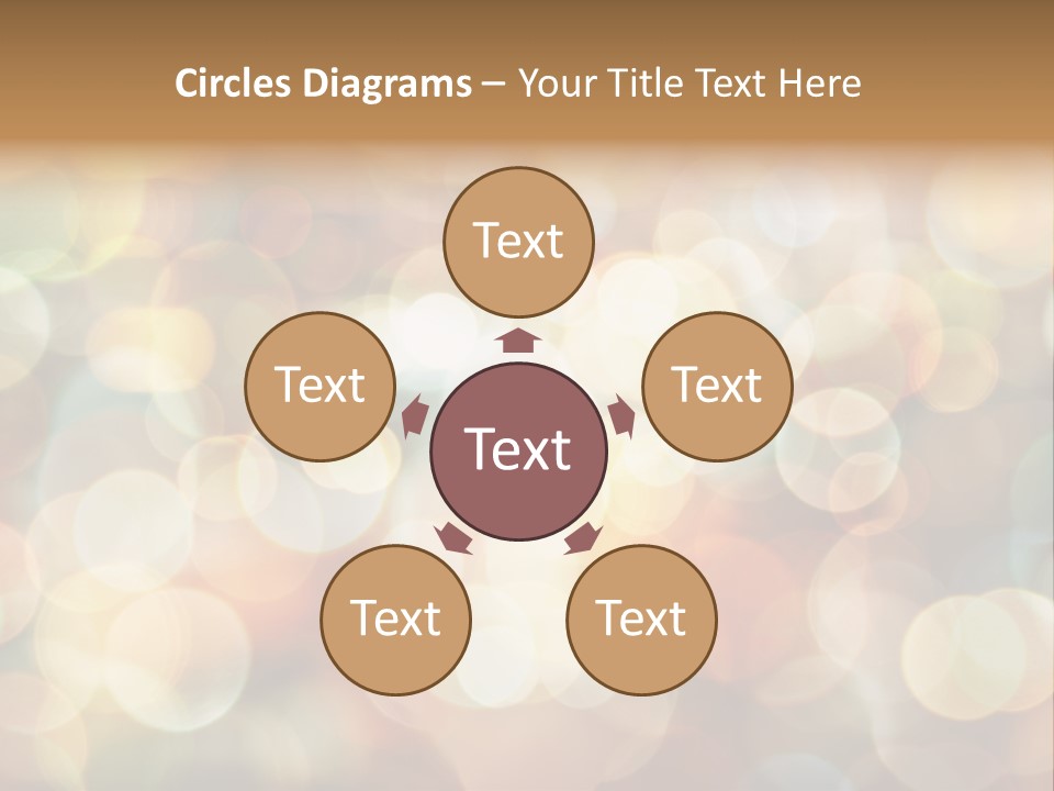 Style Circle Blurred PowerPoint Template