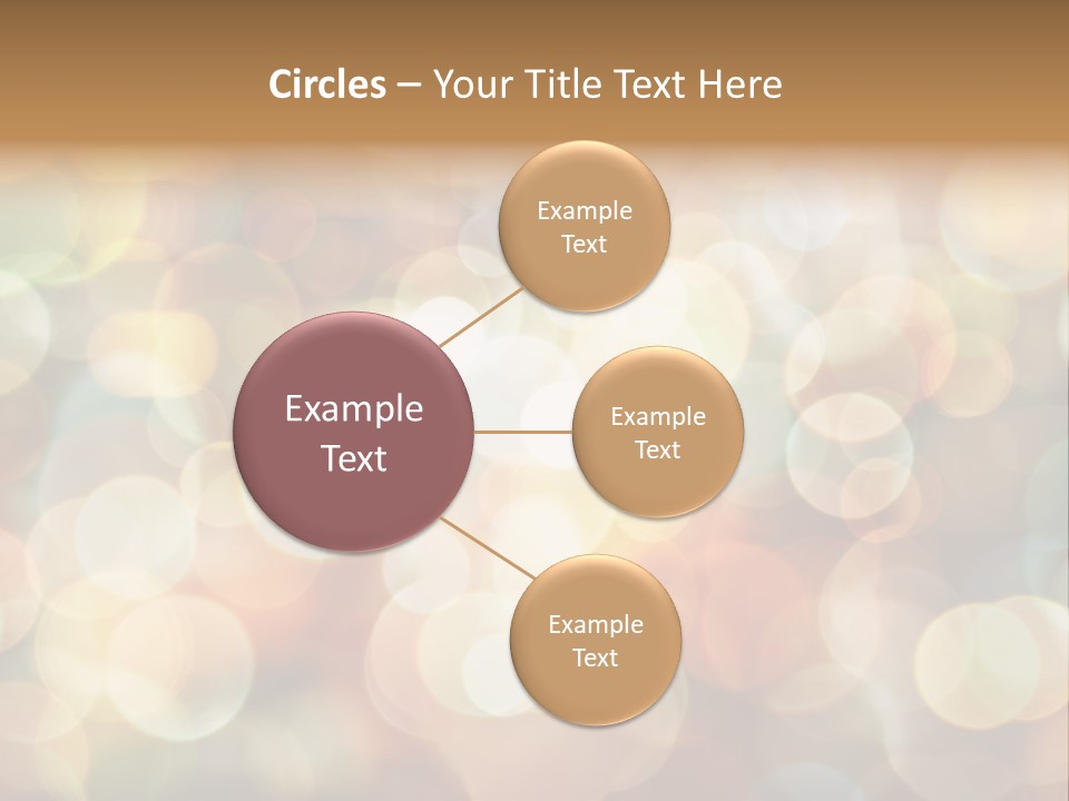 Style Circle Blurred PowerPoint Template