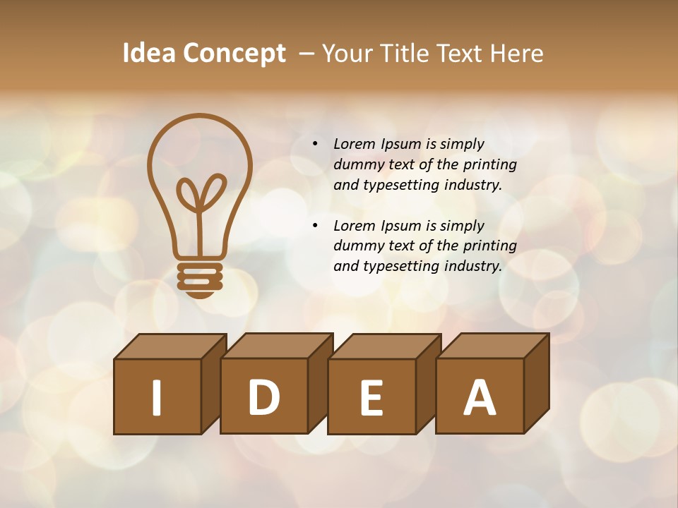 Style Circle Blurred PowerPoint Template