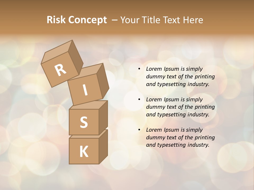 Style Circle Blurred PowerPoint Template