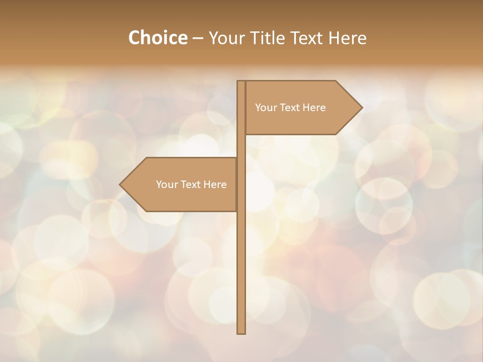 Style Circle Blurred PowerPoint Template