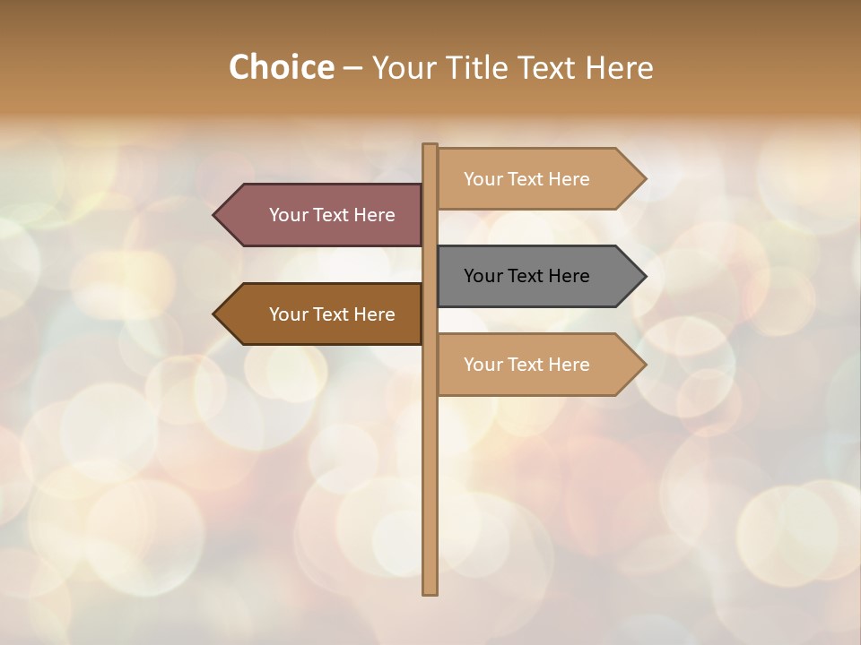 Style Circle Blurred PowerPoint Template