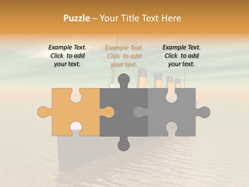 Maiden Voyage Sea Catastrophe PowerPoint Template