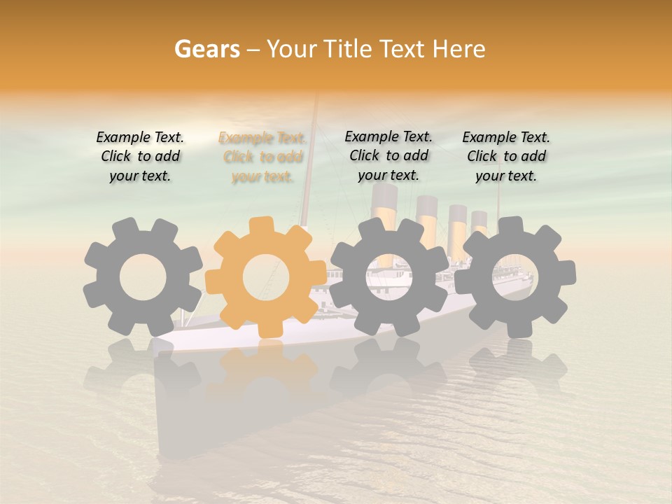 Maiden Voyage Sea Catastrophe PowerPoint Template