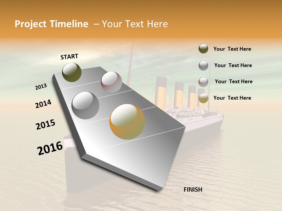 Maiden Voyage Sea Catastrophe PowerPoint Template