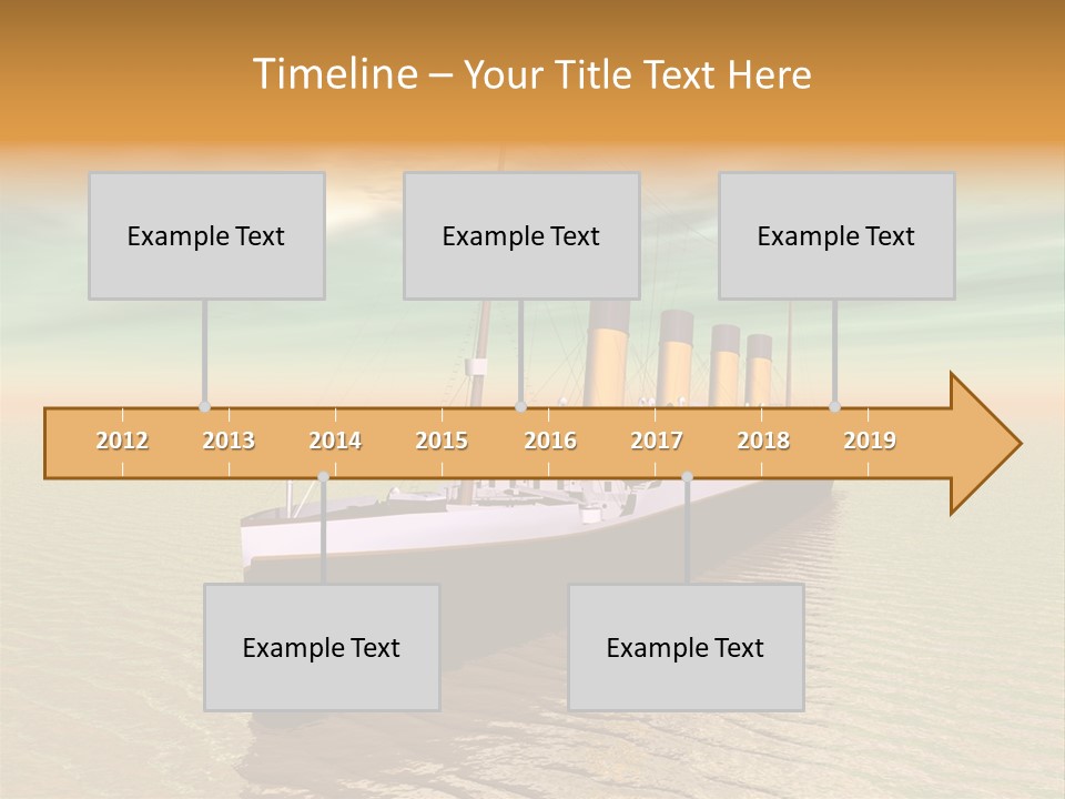 Maiden Voyage Sea Catastrophe PowerPoint Template
