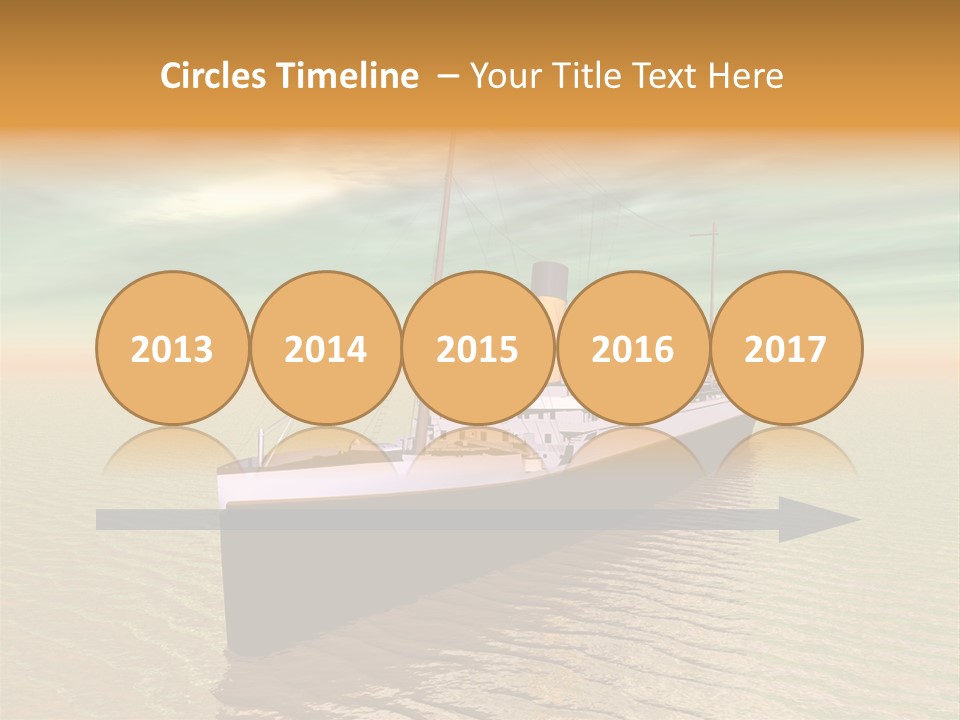 Maiden Voyage Sea Catastrophe PowerPoint Template