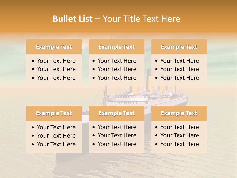 Maiden Voyage Sea Catastrophe PowerPoint Template