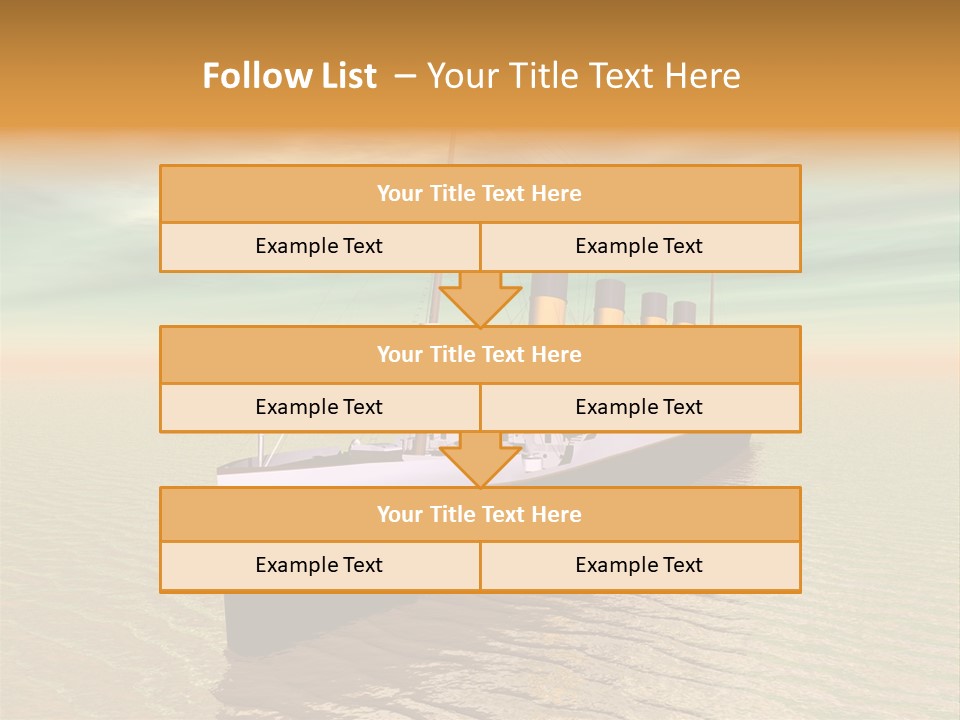 Maiden Voyage Sea Catastrophe PowerPoint Template