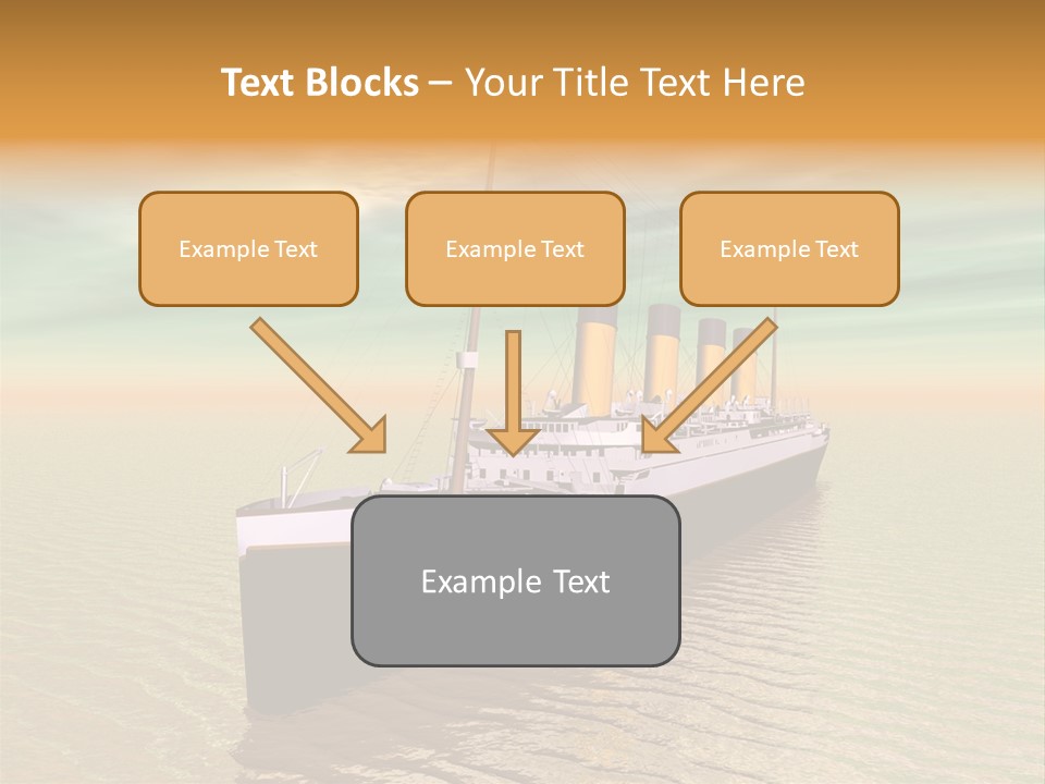 Maiden Voyage Sea Catastrophe PowerPoint Template