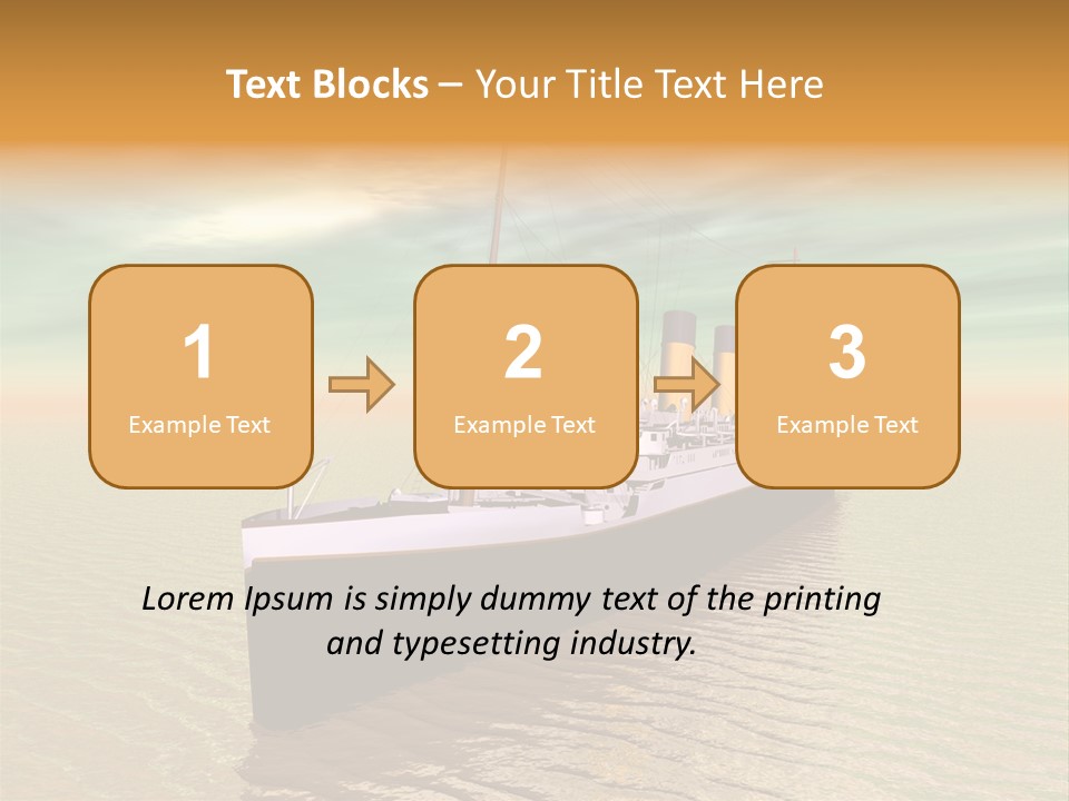Maiden Voyage Sea Catastrophe PowerPoint Template