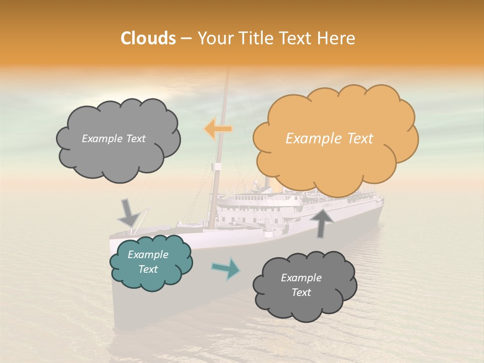 Maiden Voyage Sea Catastrophe PowerPoint Template