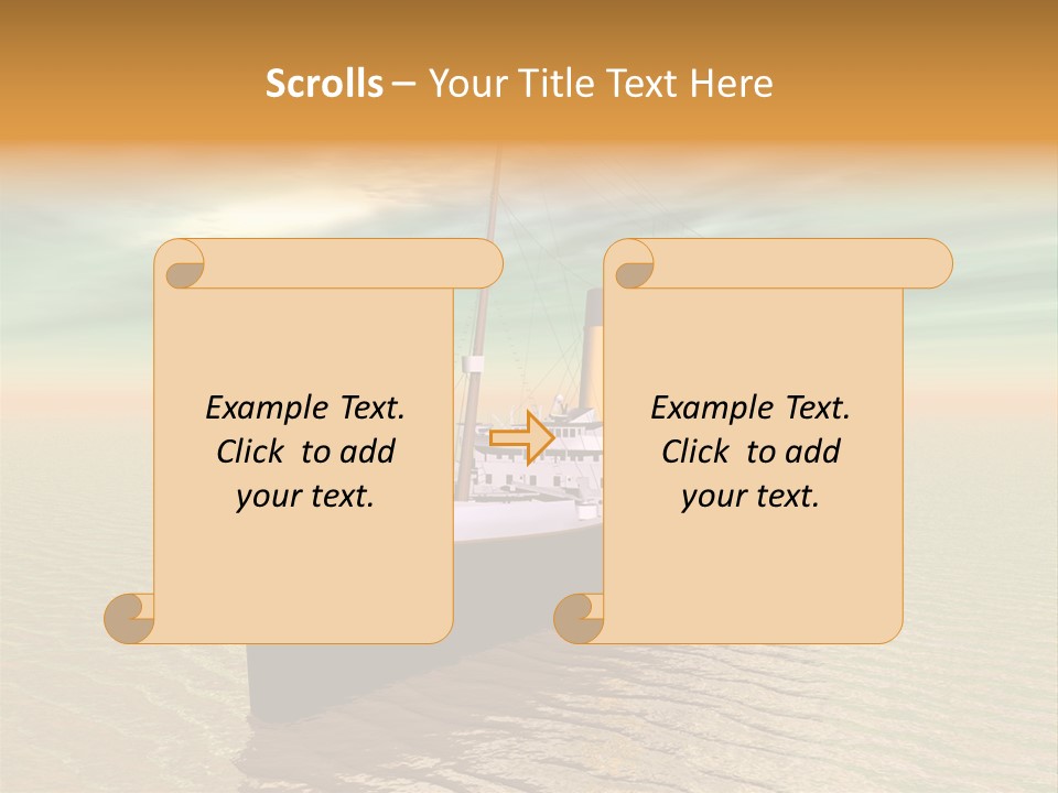 Maiden Voyage Sea Catastrophe PowerPoint Template
