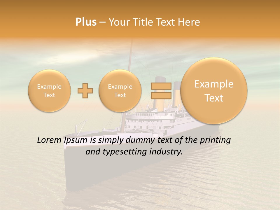 Maiden Voyage Sea Catastrophe PowerPoint Template