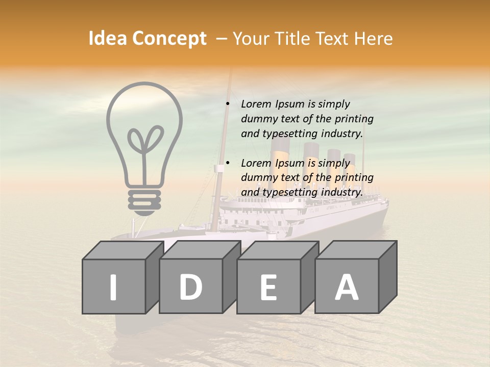 Maiden Voyage Sea Catastrophe PowerPoint Template