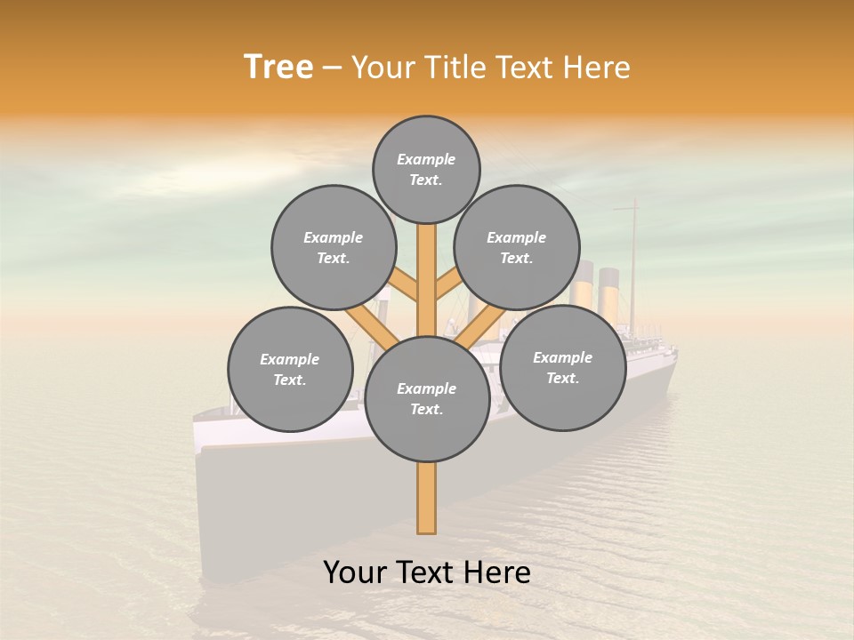 Maiden Voyage Sea Catastrophe PowerPoint Template