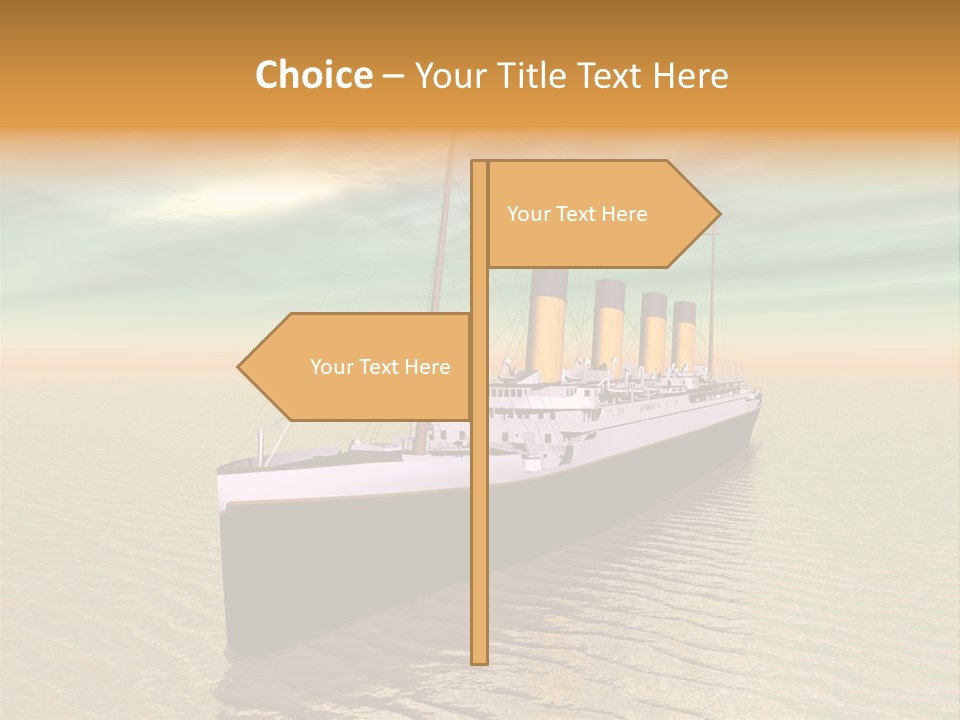 Maiden Voyage Sea Catastrophe PowerPoint Template