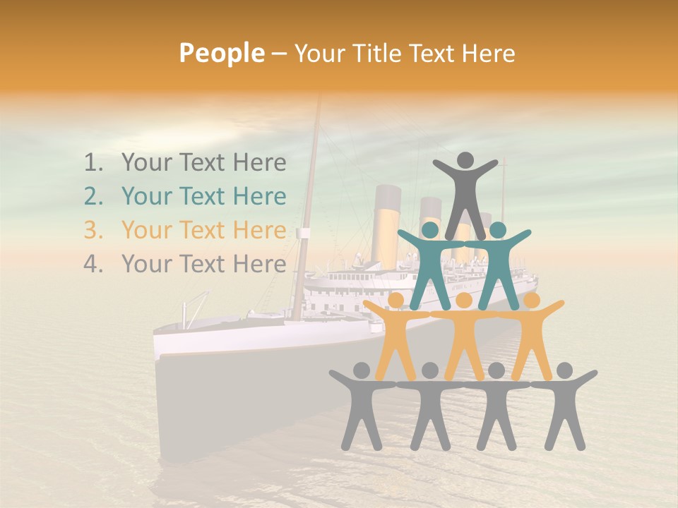 Maiden Voyage Sea Catastrophe PowerPoint Template