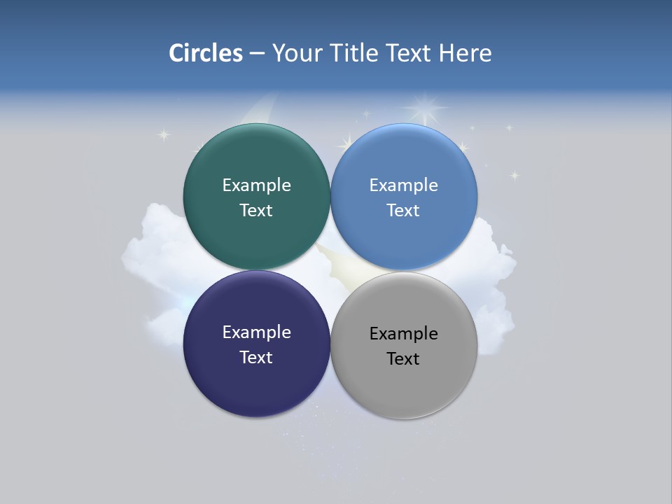 Scene Moon Space PowerPoint Template