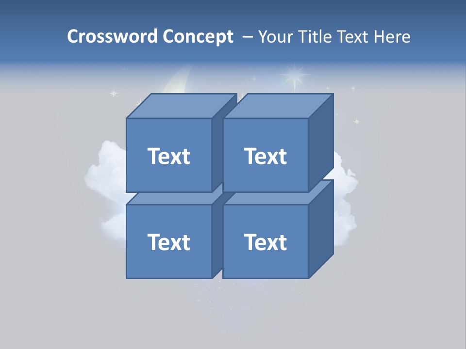 Scene Moon Space PowerPoint Template